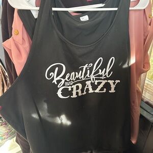 Beautiful crazy tank top new